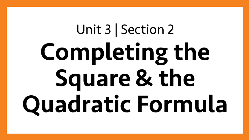 Unit 3: Section 2